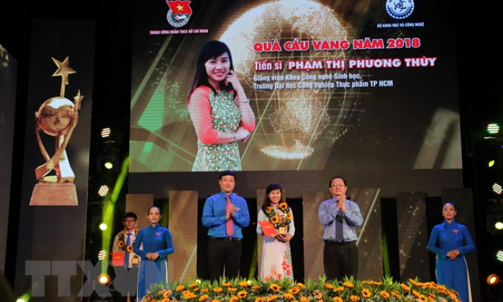 Trao Giải thưởng khoa học công nghệ thanh niên Quả Cầu Vàng 2018