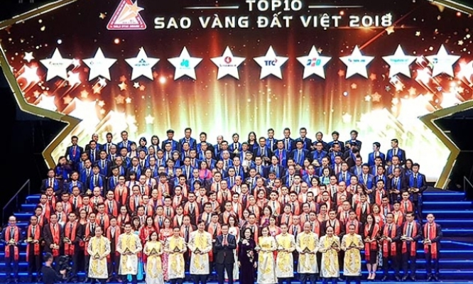 Vinh danh 200 thương hiệu "Sao Vàng đất Việt" năm 2018