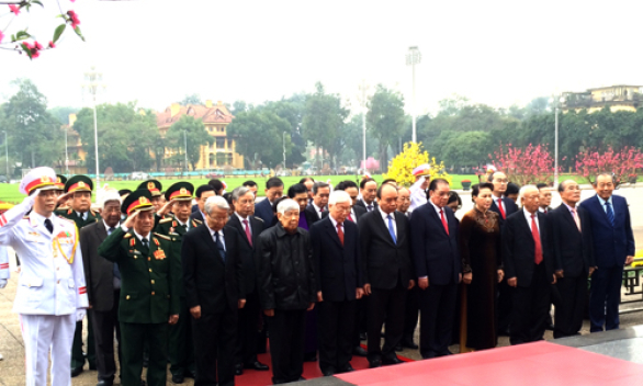 Lãnh đạo Đảng, Nhà nước viếng Chủ tịch Hồ Chí Minh