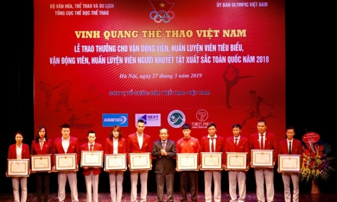 Vinh danh VĐV, HLV tiêu biểu và khuyết tật toàn quốc 2018