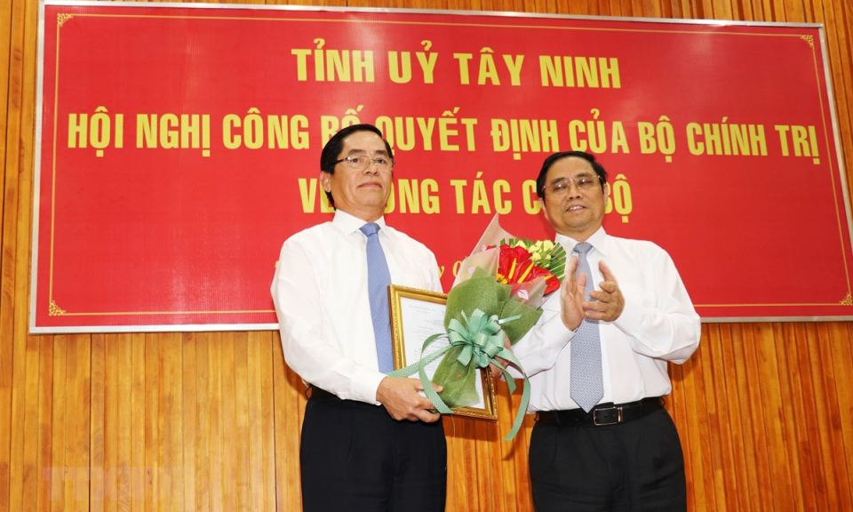 Ông Phạm Viết Thanh được điều động làm Bí thư Tỉnh ủy Tây Ninh