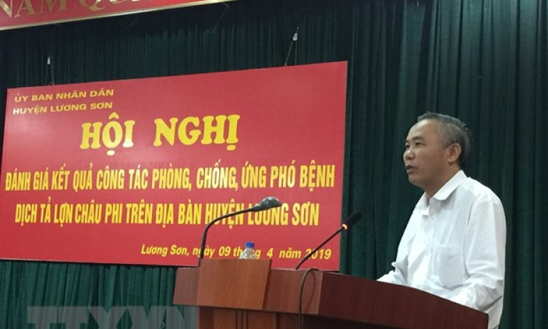 Hòa Bình thành tỉnh đầu tiên công bố hết dịch tả lợn châu Phi