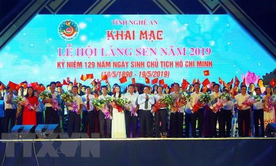 Khai mạc Lễ hội Làng Sen năm 2019 mừng sinh nhật Bác