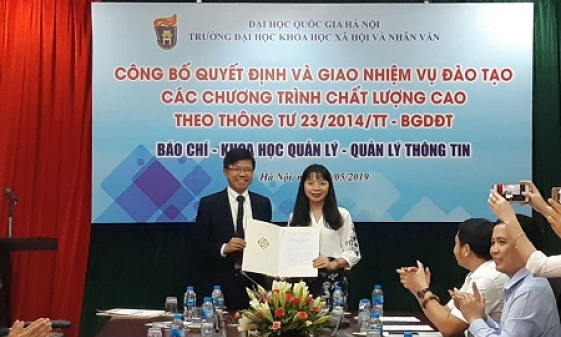 Đại học KHXH&NV mở 3 ngành đào tạo chất lượng cao xã hội hóa