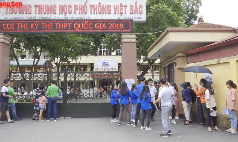 Lạng Sơn: Trên 8.800 thí sinh tham gia ngày đầu tiên của kỳ thi THPT quốc gia năm 2019