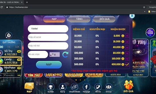 Lại xuất hiện thêm một game cờ bạc trá hình trên Internet