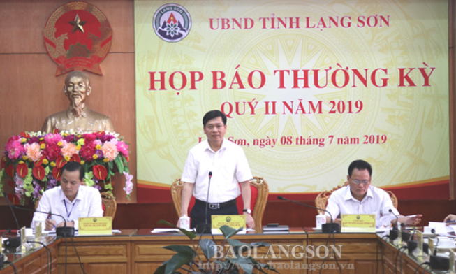 UBND tỉnh họp báo thường kỳ quý II/2019