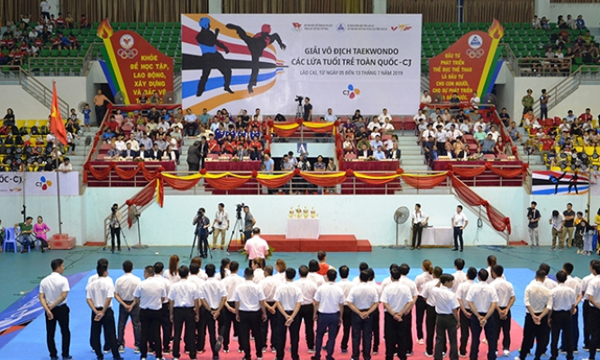 Khai mạc Giải Taekwondo trẻ toàn quốc tại Lào Cai