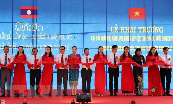 Khai trương cặp cửa khẩu phụ Nậm Lạnh-Mường Pợ trên biên giới Việt-Lào