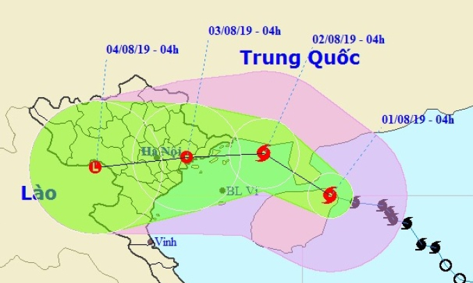 TIN BÃO KHẨN CẤP: Chiều nay (1/8) bão giật cấp 12 đi vào Vịnh Bắc Bộ