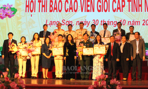 Bế mạc hội thi báo cáo viên giỏi cấp tỉnh năm 2019