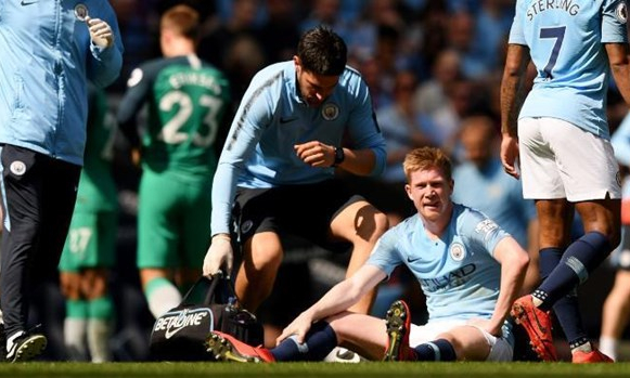 Man City lại mất 'vua kiến tạo' Kevin De Bruyne do chấn thương