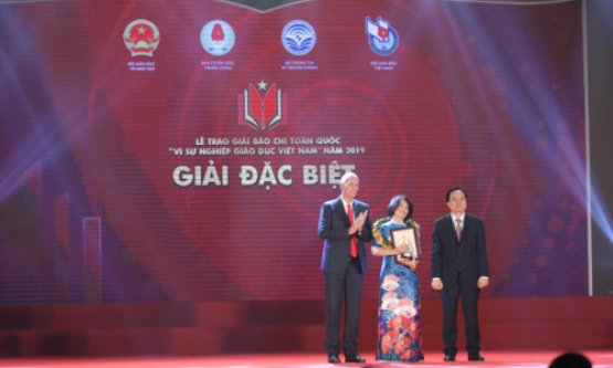 Trao giải báo chí “Vì sự nghiệp giáo dục Việt Nam” năm 2019