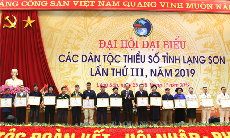 Đại hội đại biểu các dân tộc thiểu số tỉnh Lạng Sơn lần thứ III năm 2019