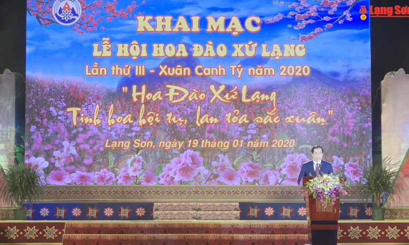 Khai mạc lễ hội hoa đào Xứ Lạng lần thứ III Xuân Canh Tý 2020