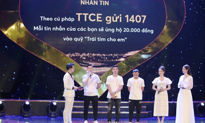 Hơn 4,5 tỷ đồng ủng hộ chương trình Trái tim cho em