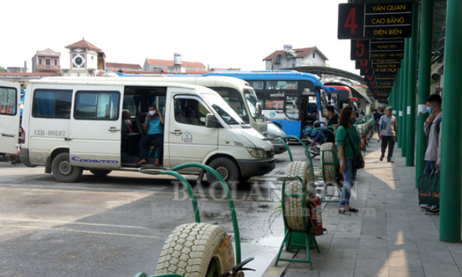 Lạng Sơn: Tạm ngừng khai thác vận tải khách đi Hà Nội, thành phố Hồ Chí Minh, Bắc Ninh và Thái Nguyên