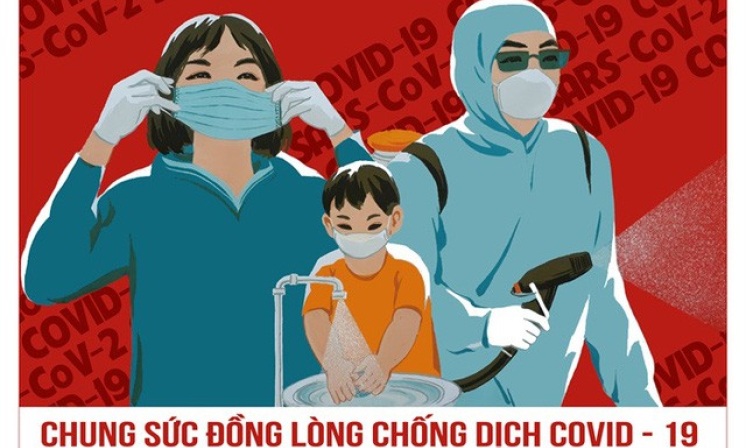 Tranh cổ động phòng, chống COVID-19 phát hành rộng rãi trong cộng đồng