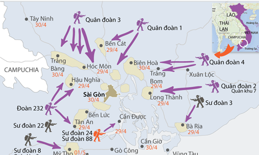 Chiến dịch Hồ Chí Minh lịch sử diễn ra như thế nào?