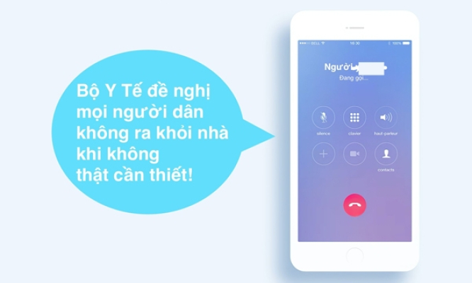 Nhà mạng không tính cước âm báo “Không ra khỏi nhà khi không thật cần thiết!”