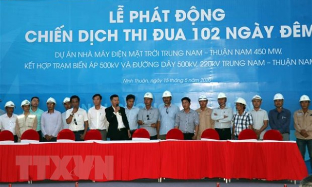 102 ngày thực hiện dự án nhà máy điện Mặt Trời Trung Nam-Thuận Nam