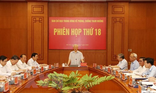 Phiên họp thứ 18 Ban Chỉ đạo Trung ương về phòng, chống tham nhũng