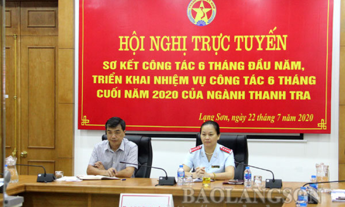 Hội nghị trực tuyến sơ kết công tác thanh tra