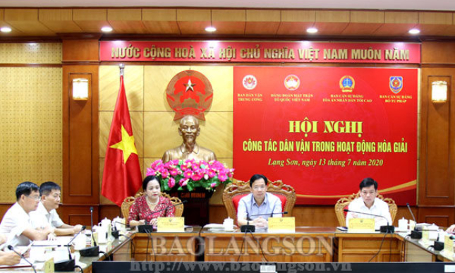 Hội nghị toàn quốc công tác dân vận trong hoạt động hòa giải