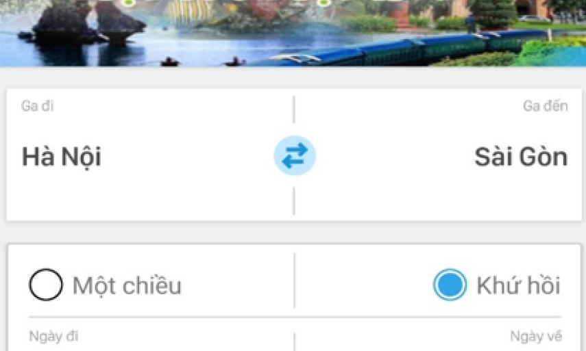 Đường sắt triển khai mua vé tàu qua ứng dụng trên điện thoại