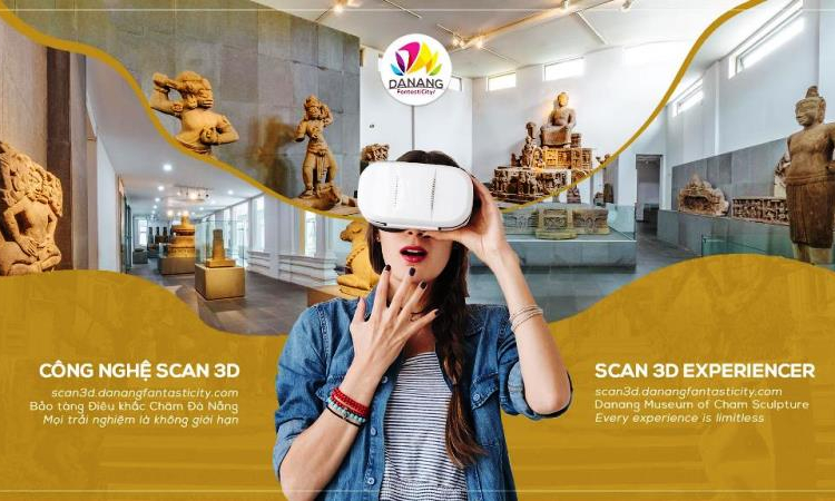 Trải nghiệm scan 3D tại Bảo tàng Điêu khắc Chăm Đà Nẵng