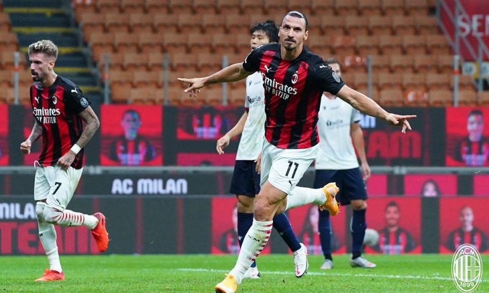 Zlatan Ibrahimovic lập cú đúp giúp AC Milan thắng trận ra quân