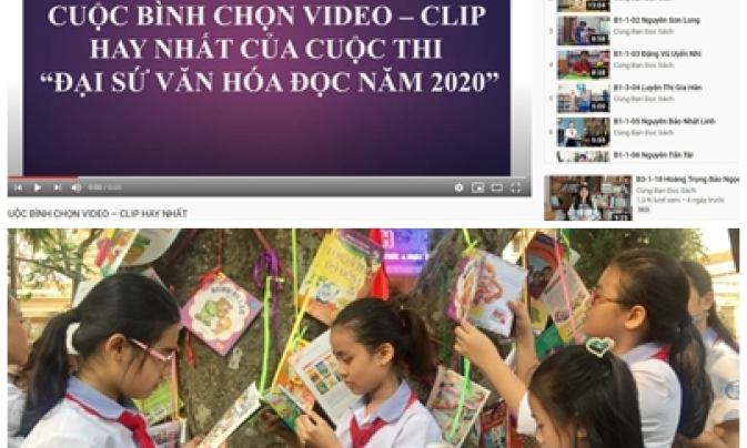 Bình chọn video-clip hay nhất của Cuộc thi Đại sứ Văn hóa đọc