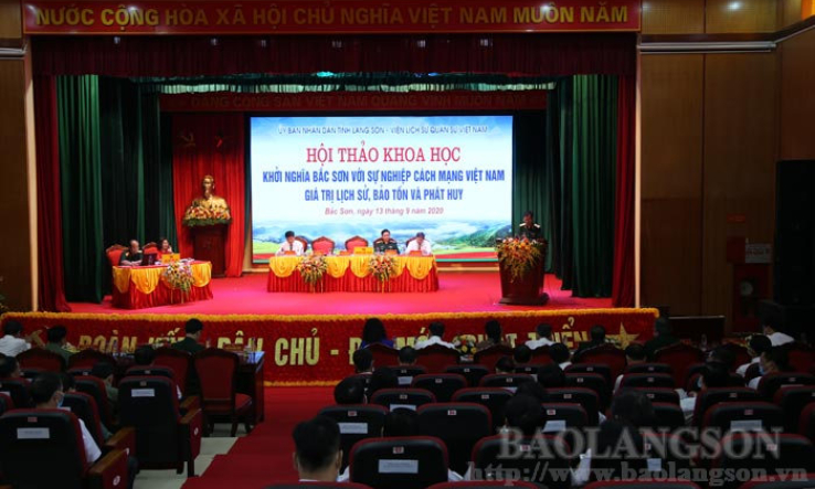 Hội thảo khoa học “Khởi nghĩa Bắc Sơn với sự nghiệp cách mạng Việt Nam – giá trị lịch sử, bảo tồn và phát