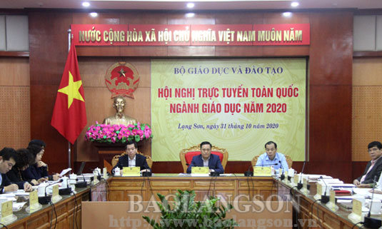 Hội nghị trực tuyến toàn quốc ngành giáo dục năm 2020