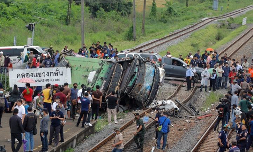 Tai nạn tàu hỏa tại Thái-lan, ít nhất 20 người chết