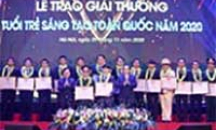 Giải thưởng Tuổi trẻ sáng tạo toàn quốc năm 2020 vinh danh 37 công trình