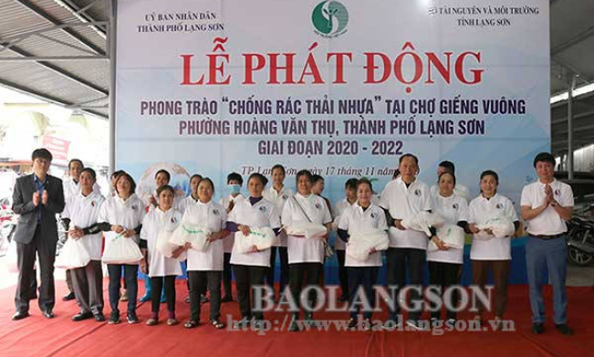 Thành phố Lạng Sơn phát động phong trào “Chống rác thải nhựa”