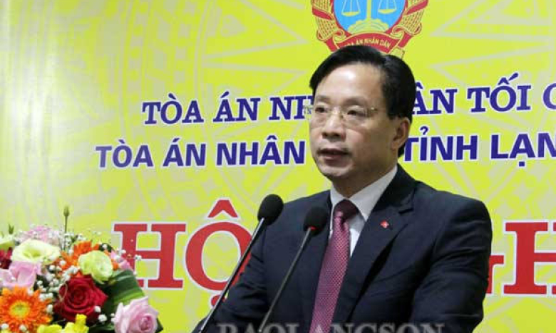 Lãnh đạo tỉnh dự hội nghị triển khai công tác tòa án năm 2021