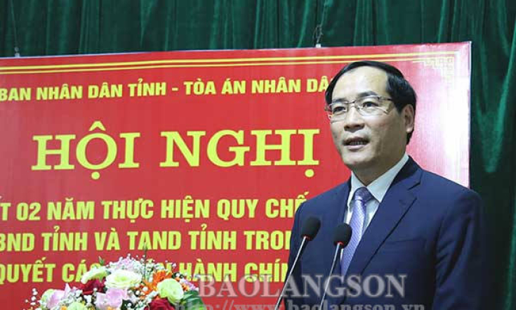 Sơ kết 2 năm thực hiện quy chế phối hợp giữa UBND tỉnh và TAND tỉnh