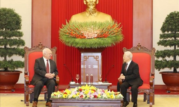 Tổng Bí thư, Chủ tịch nước tiếp Đại sứ Liên bang Nga