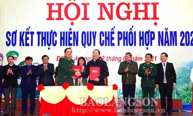 Sơ kết công tác phối hợp giữa Đảng ủy BĐBP tỉnh và 5 huyện biên giới