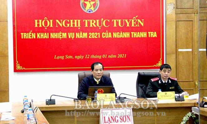 tướng Chính phủ Nguyễn Xuân Phúc dự hội nghị trực tuyến triển khai nhiệm vụ năm 2021 của ngành thanh tra