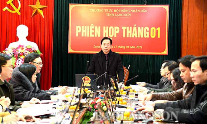 Thường trực HĐND tỉnh họp phiên tháng 1/2021