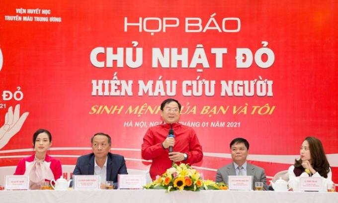 Chủ nhật Đỏ dự kiến tiếp nhận hơn 50.000 đơn vị máu trên toàn quốc