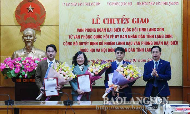 Lạng Sơn chuyển giao Văn phòng Đoàn đại biểu Quốc hội tỉnh