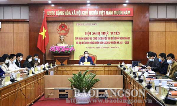 Tập huấn nghiệp vụ công tác bầu cử đại biểu Quốc hội khóa XV và đại biểu HĐND các cấp nhiệm kỳ 2021-2026