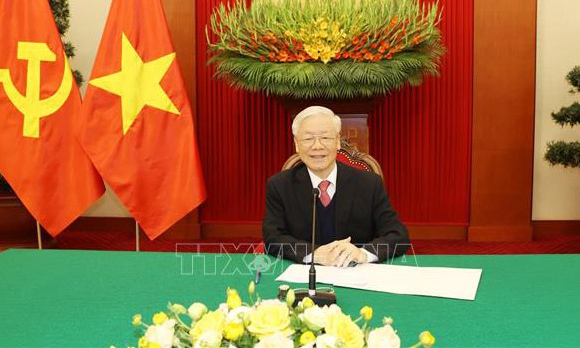 Tổng Bí thư, Chủ tịch nước Nguyễn Phú Trọng trao đổi điện mừng nhân kỷ niệm 50 năm Ngày thiết lập quan