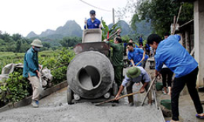 Xây dựng nông thôn mới ở Chi Lăng: Phát huy sức trẻ của đoàn viên, thanh niên