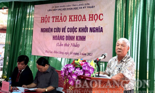 Hội thảo khoa học về cuộc khởi nghĩa Hoàng Đình Kinh