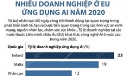 Nhiều doanh nghiệp ở EU ứng dụng AI trong năm 2020